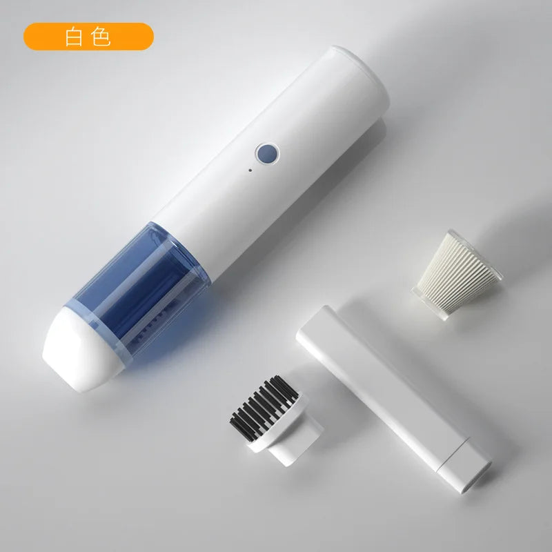 Portable Handheld Car Vacuum Cleaner - Wireless, USB Rechargeable, Powerful Suction, Suitable for Home and Car Use