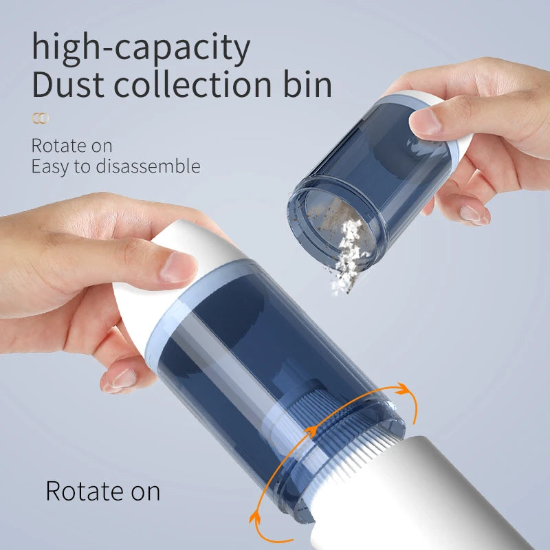 Portable Handheld Car Vacuum Cleaner - Wireless, USB Rechargeable, Powerful Suction, Suitable for Home and Car Use