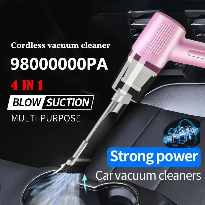 Car vacuum cleaner wireless multifunctional handheld portable car vacuum cleaner high-power mini suction and blowing integrated