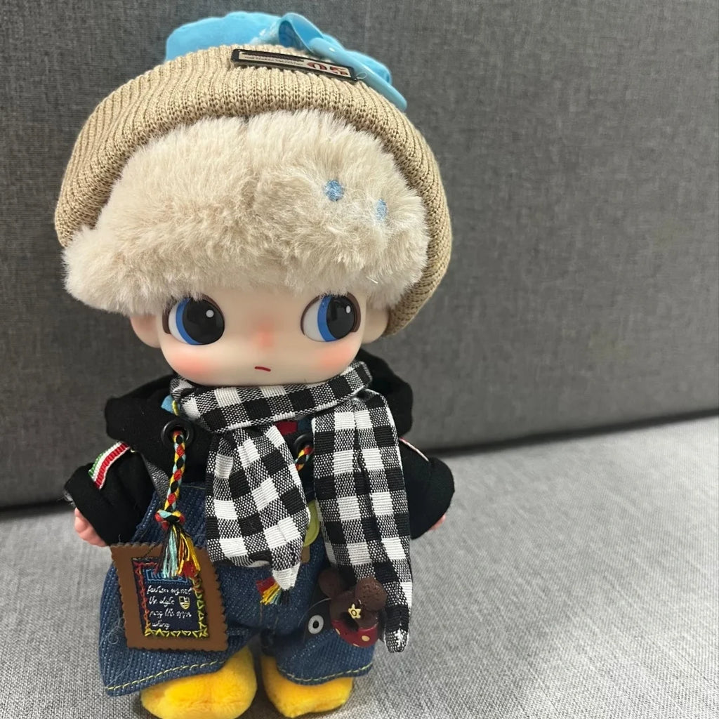 17cm Cute Mini Plush Doll'S Clothes Outfit Accessories For Korea Kpop Exo Labubu Idol Dolls Skirt Hat Clothing DIY Kids Gift