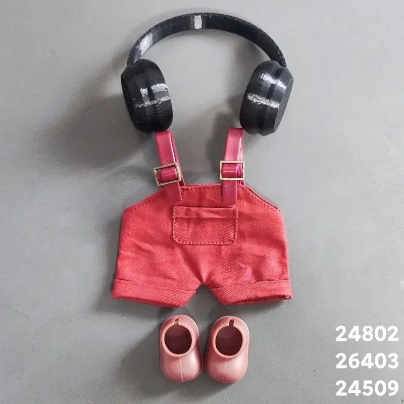 For 17cm Cute Mini Plush Doll'S Clothes Outfit Accessories For Korea Kpop Exo Labubu Idol Dolls Skirt Hat Clothing DIY Kids Gift