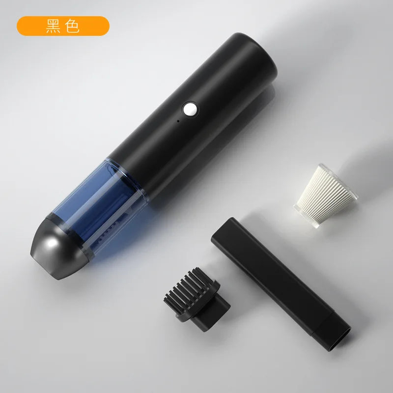 Portable Handheld Car Vacuum Cleaner - Wireless, USB Rechargeable, Powerful Suction, Suitable for Home and Car Use