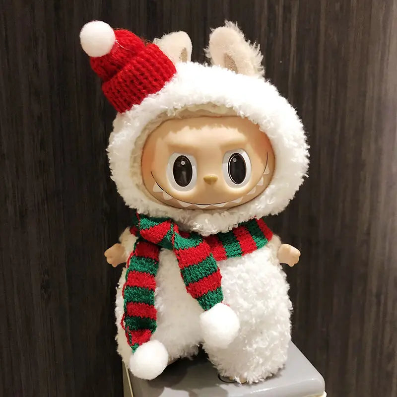 17cm Cute Mini Plush Doll'S Clothes Outfit Accessories For Korea Kpop Exo Labubu Idol Dolls Bear Jumpsuit Clothing DIY Kids Gift