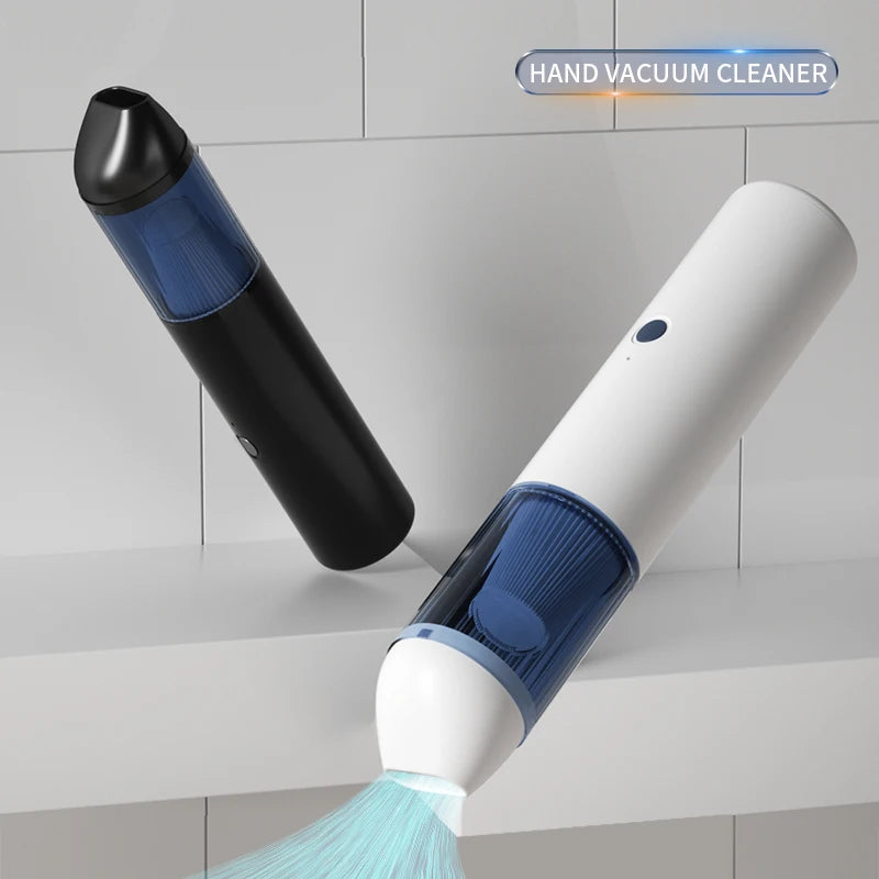 Portable Handheld Car Vacuum Cleaner - Wireless, USB Rechargeable, Powerful Suction, Suitable for Home and Car Use