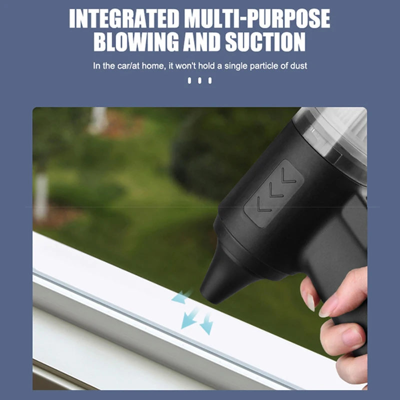 Powerful Portable Car Wireless Vacuum Cleaner 3-in-1 120W Handheld for Home & Auto Lightweight Cordless Rechargeable New 2025