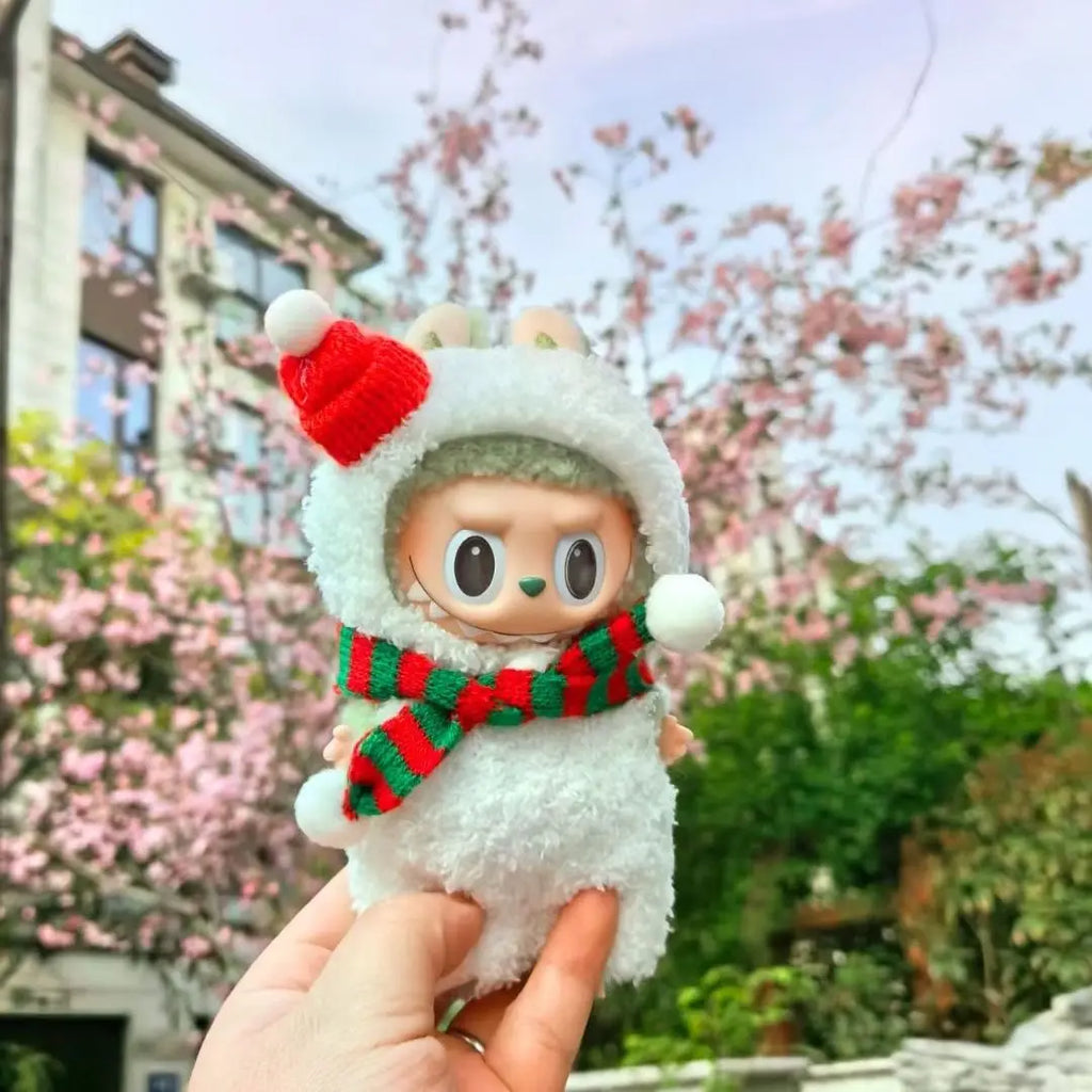 17cm Cute Mini Plush Doll'S Clothes Outfit Accessories For Korea Kpop Exo Labubu Idol Dolls Bear Jumpsuit Clothing DIY Kids Gift